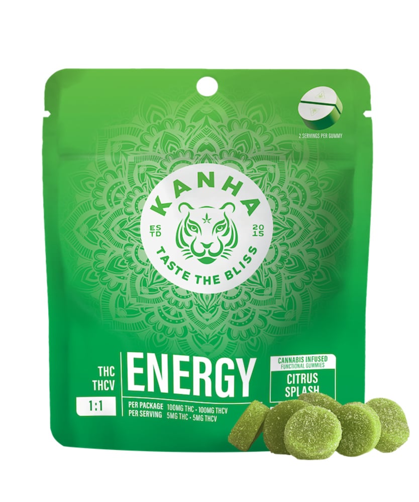 Kanha - NANO Sativa Energy Citrus Splash Gummies (100mg 10pk) Kanha - NANO Sativa Energy Citrus Splash Gummies (100mg 10pk)