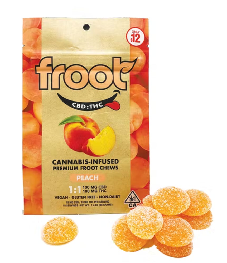 1:1 Peach [10pk] (100mg CBD/100mg THC)