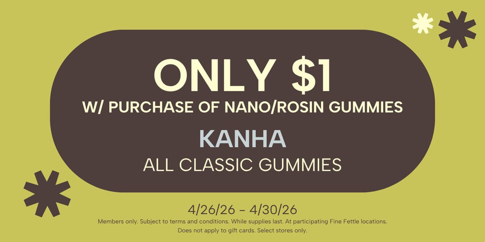 $1 Kanha Classic Gummy with Nano/Rosin Gummy Purchase special