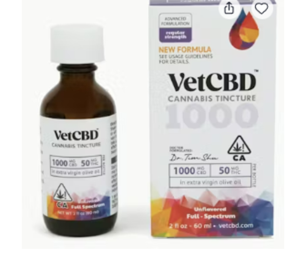 20:1 CBD Tincture [2oz] (1000mg CBD/50mg THC)