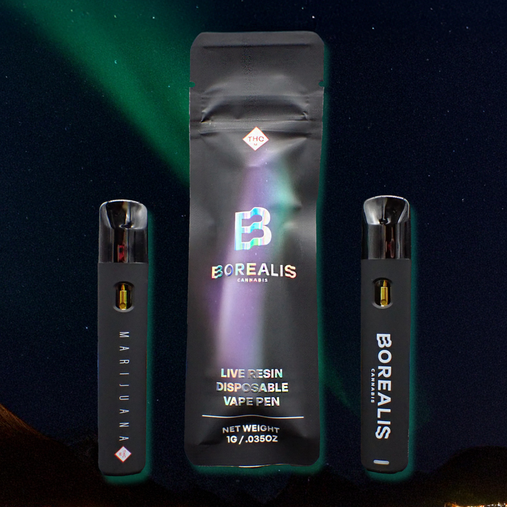 Shop Purple Starfruit (H) 1G Live Resin Disposable by Borealis