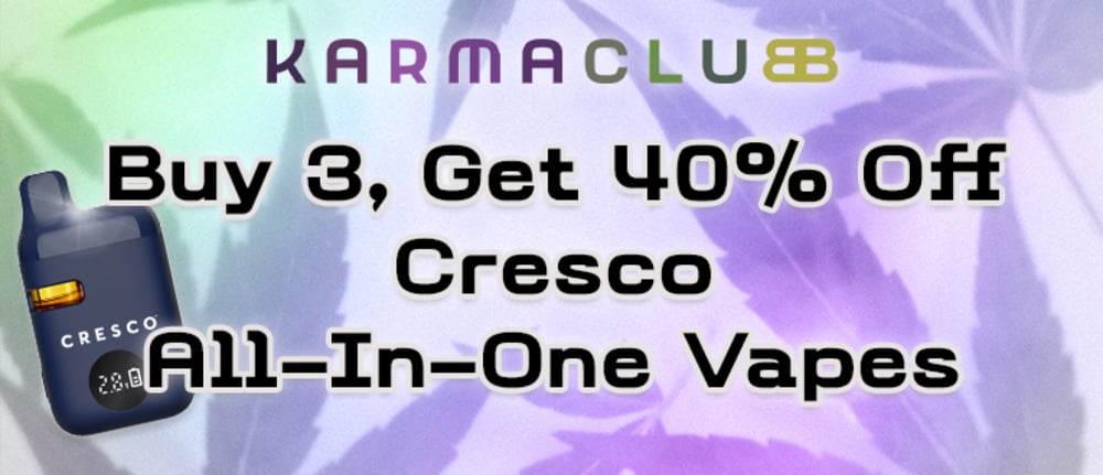 Cresco All-In-One Vapes: Buy 3, Get 40% Off special