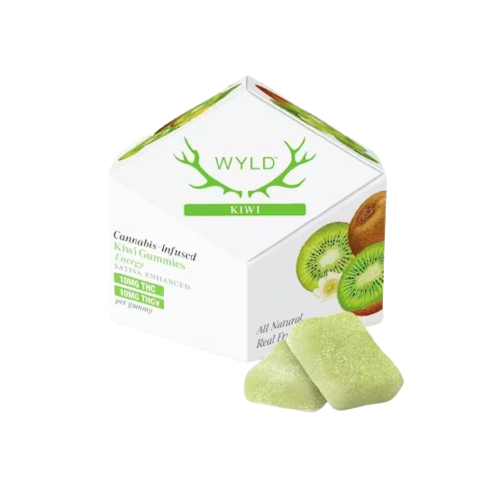 Kiwi 1:1 THCv + Sativa Enhanced Gummies | 100mg THC:100mg THCv