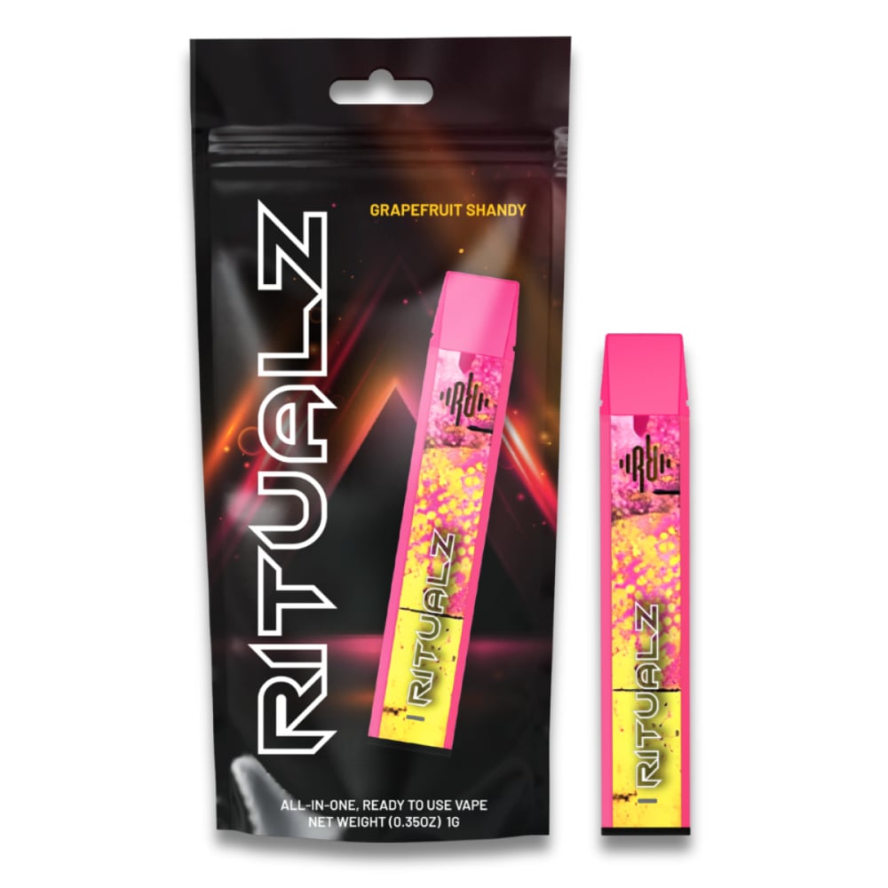 grapefruit disposable vape Ritualz 1.0 mL Flavour:Lemon Mint Vape Juice Online |