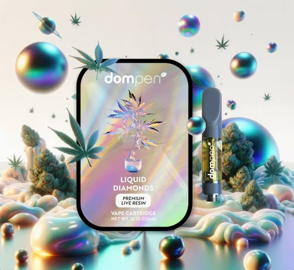 dompen™ Cherry Gas Liquid Diamonds - 1G Cartridge