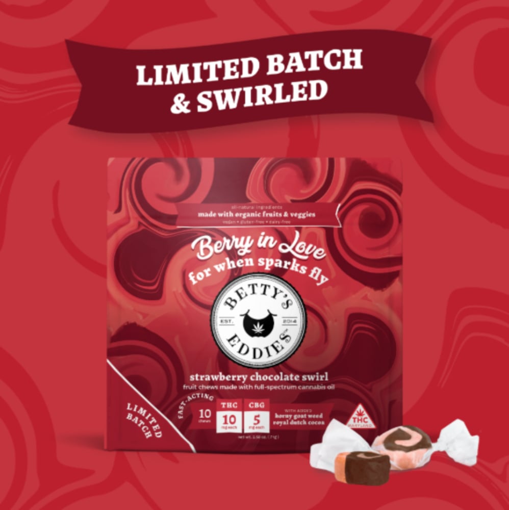 Berry In Love - Strawberry Chocolate Swirl [10pk] (400mg THC/50mg CBG)