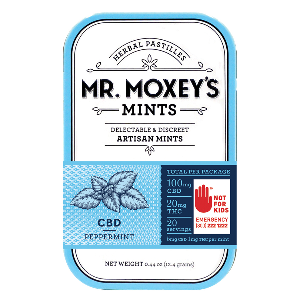 Calm 51 Peppermint Mints (100mg CBD/20mg THC) Mr. Moxey's Mints Jane