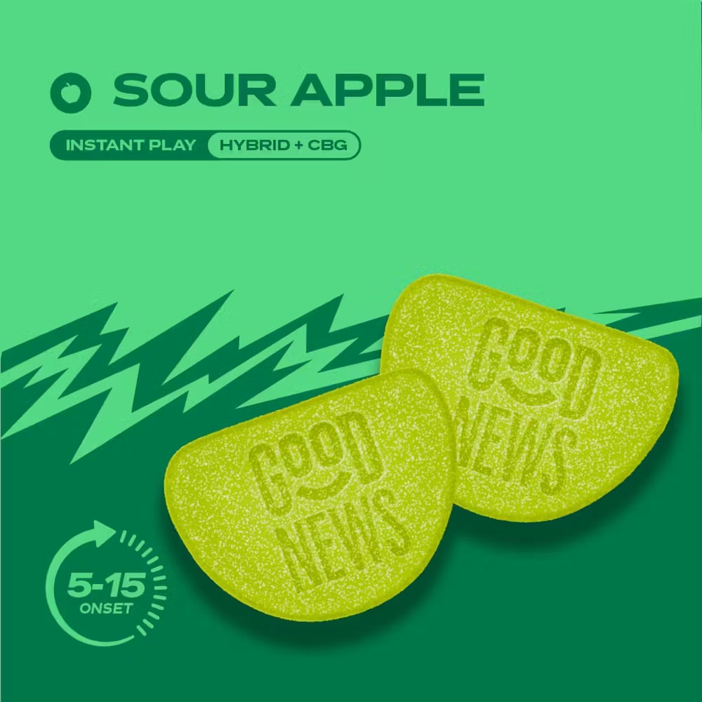 INSTANT PLAY Sour Apple [10pk] (100mg THC/50mg CBG)