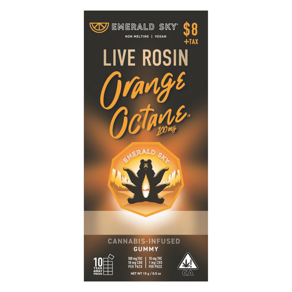 Live Rosin Orange Octane | 1pk/10mg - 100mg THC/10mg CBD | Sativa |