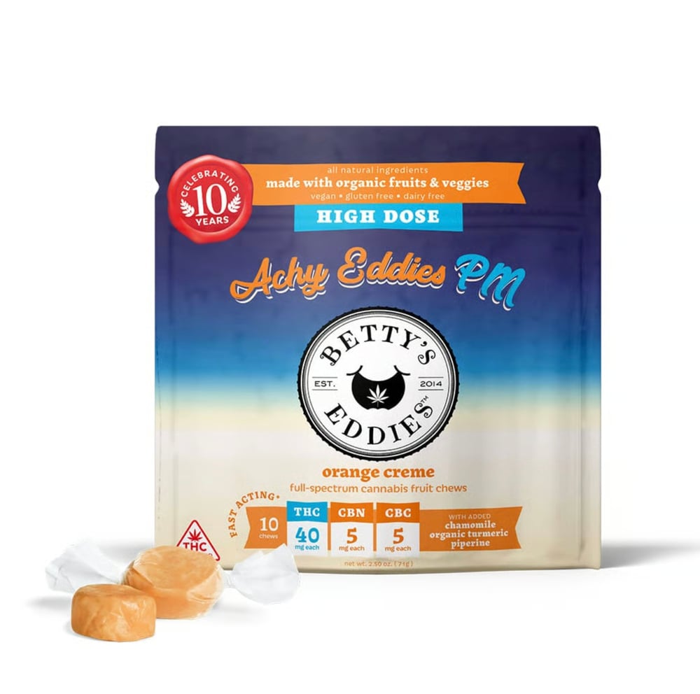 Achy Eddies PM Orange Creme [10pk] (400mg THC/50mg CBN/50mg CBC)