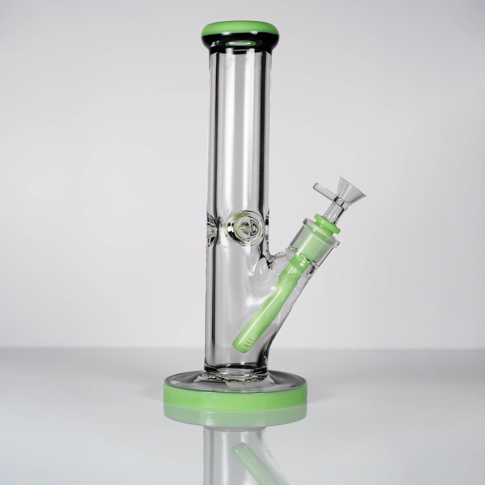 16" Two Tone Straight Bong - Green