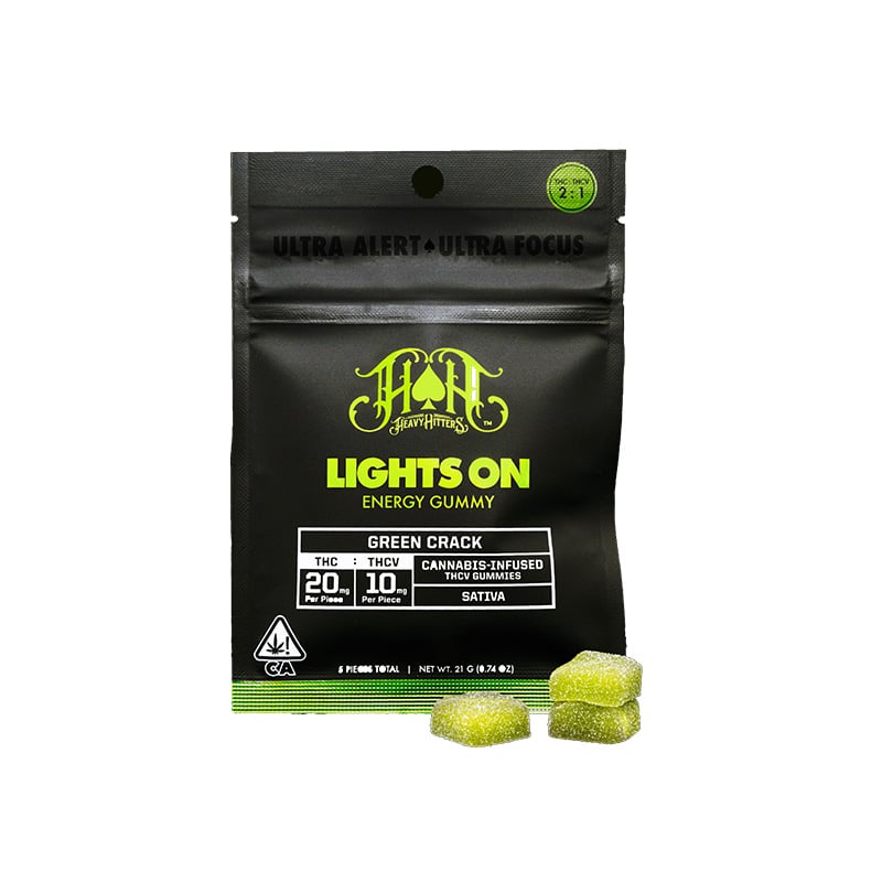 Green Crack Lights On Energy Gummies | 100mg THC - 50mg THCV Green Crack Lights On Energy Gummies | 100mg THC - 50mg THCV