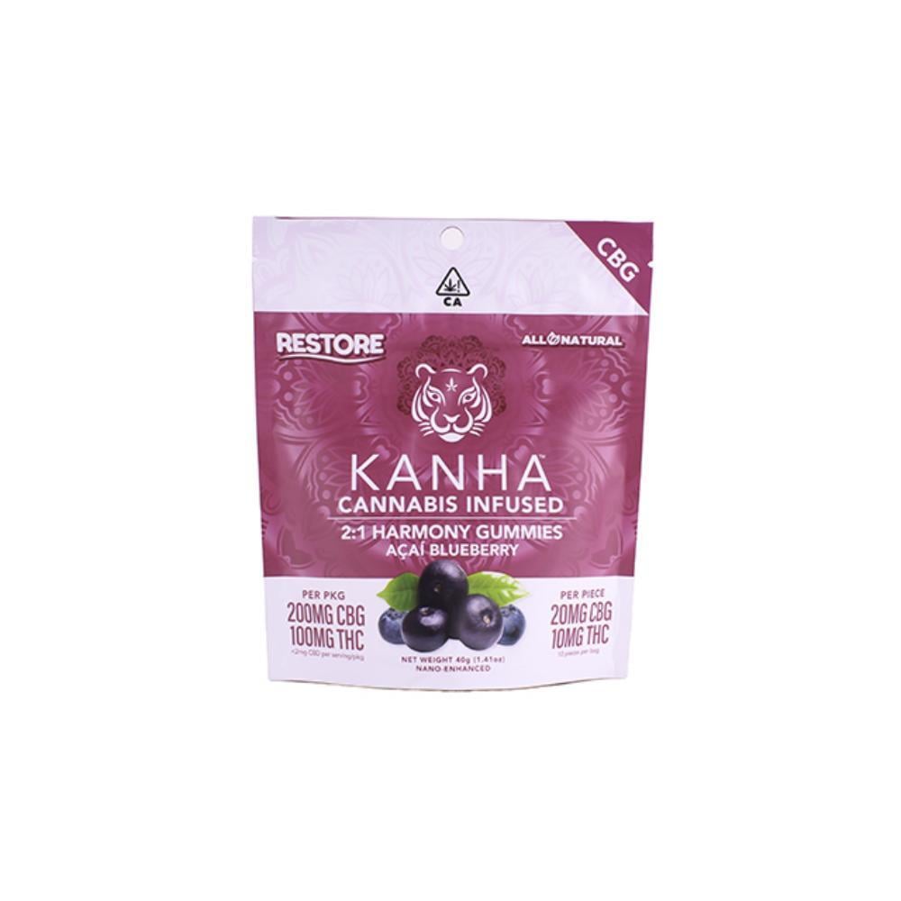 Harmony Restore 2:1 Acai Blueberry [10pk] (200mg CBG /100mg THC)