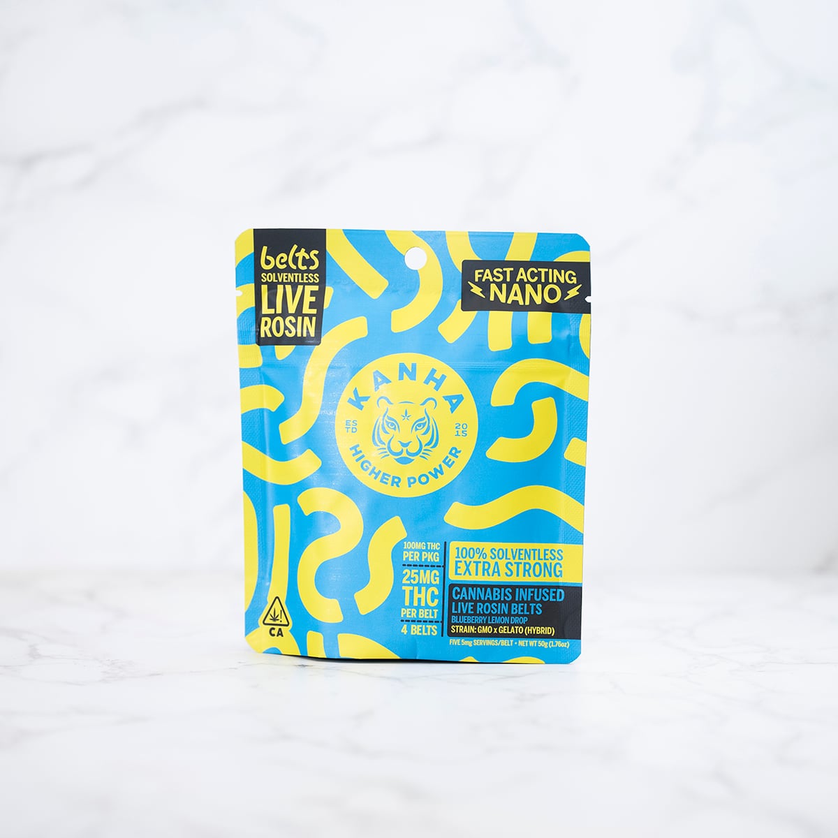KANHA - BLUEBERRY LEMON DROP - ROSIN BELTS - HYBRID - (4PK) - [100MG]