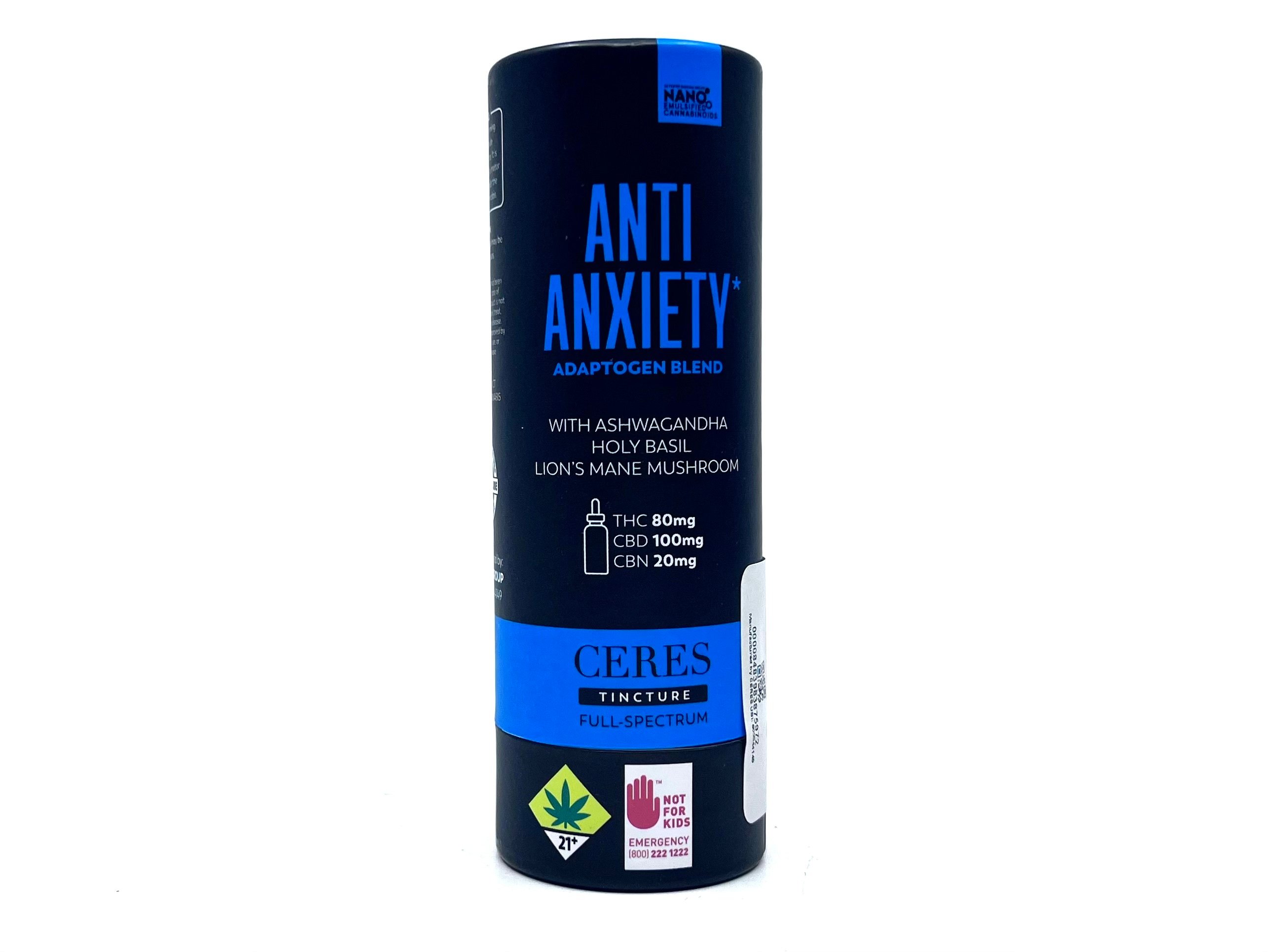 Anti Anxiety [15ml] (80mg THC/100mg CBD/20mg CBN)