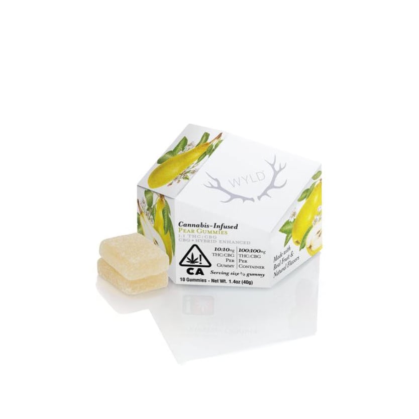 Pear 1:1 CBG + Hybrid Enhanced Gummies | 100mg THC:100mg CBG