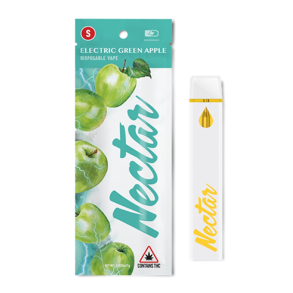 Nectar - Electric Green Apple Disposable Vape (1g) *NP