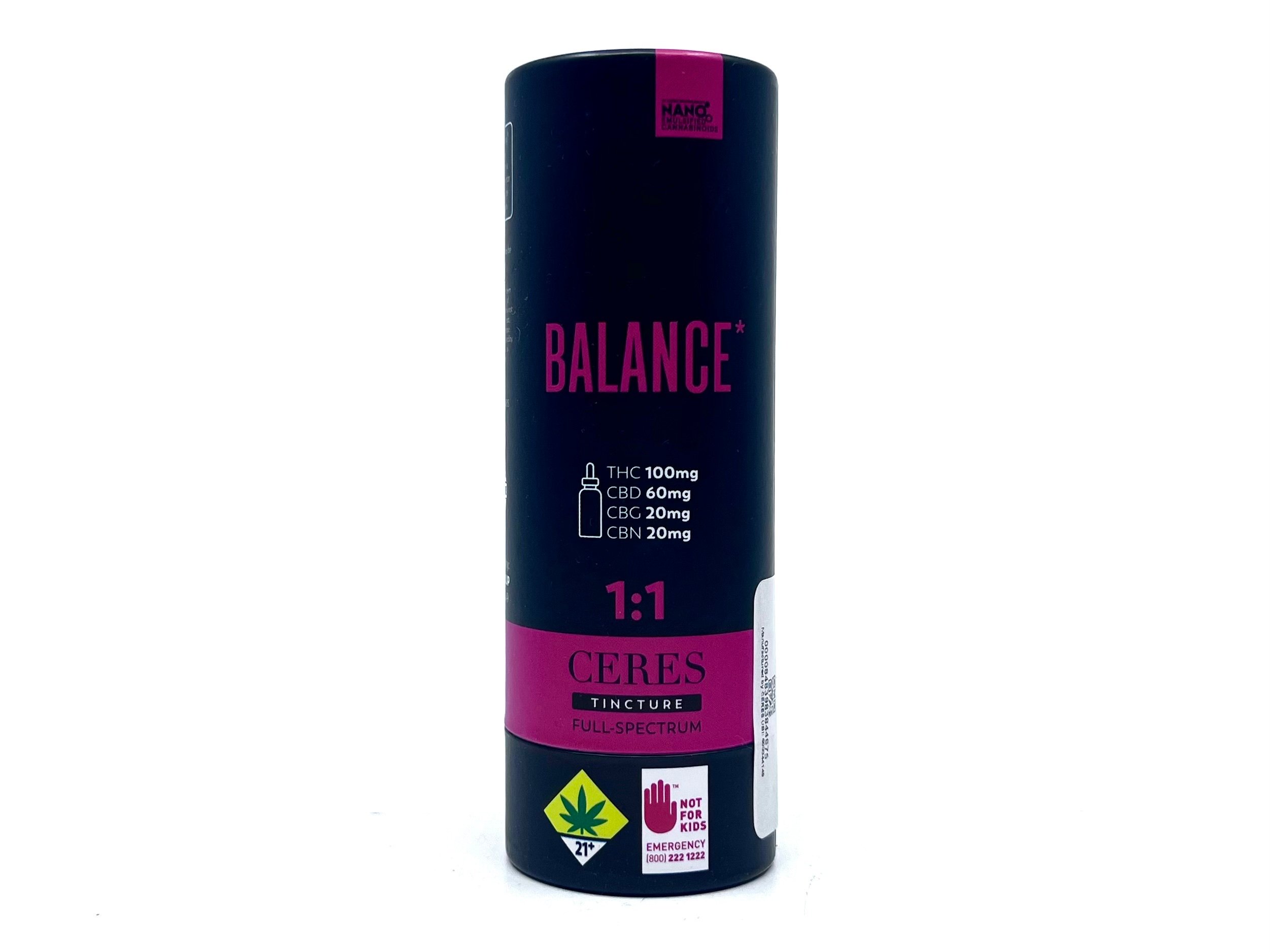 1:1 Balance [15ml] (100mg THC/60mg CBD/20mg CBG/20mg CBN)