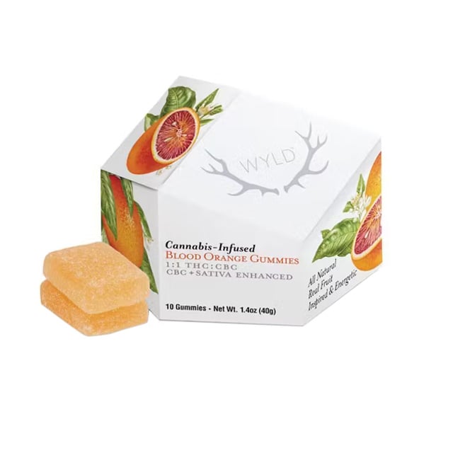 Blood Orange 1:1 CBC + Sativa Enhanced Gummies | 100mg THC:100mg CBC
