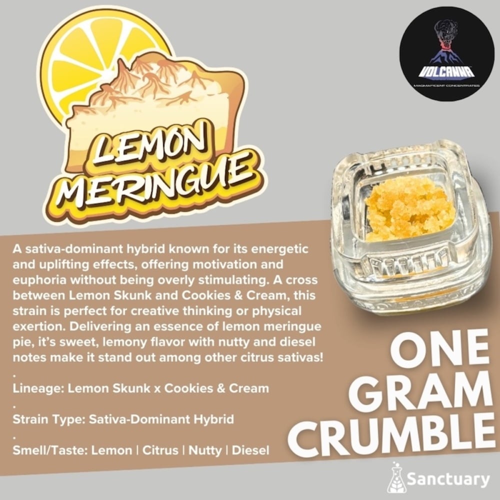Volcanna  Lemon Meringue Crumble