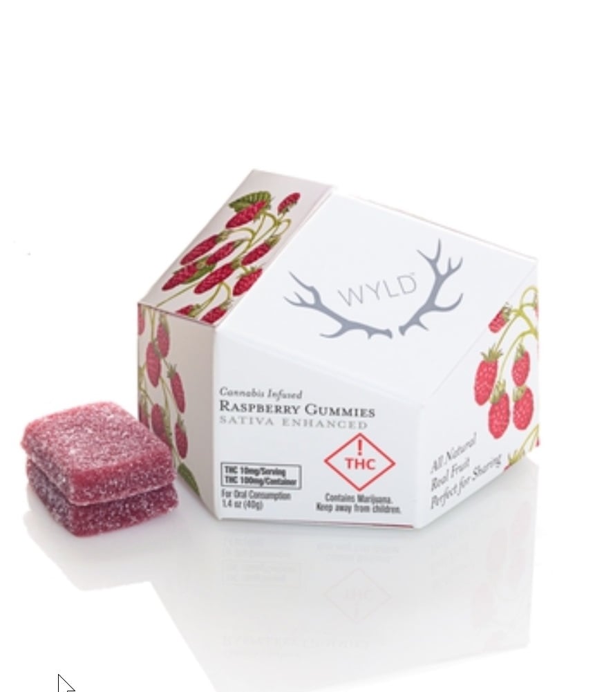Raspberry Sativa Enhanced Gummies | 100mg
