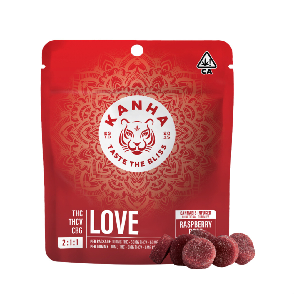 FX 2:1:1 LOVE Raspberry Rose [10pk] (100mg THC/50mg THCV/50mg CBG)