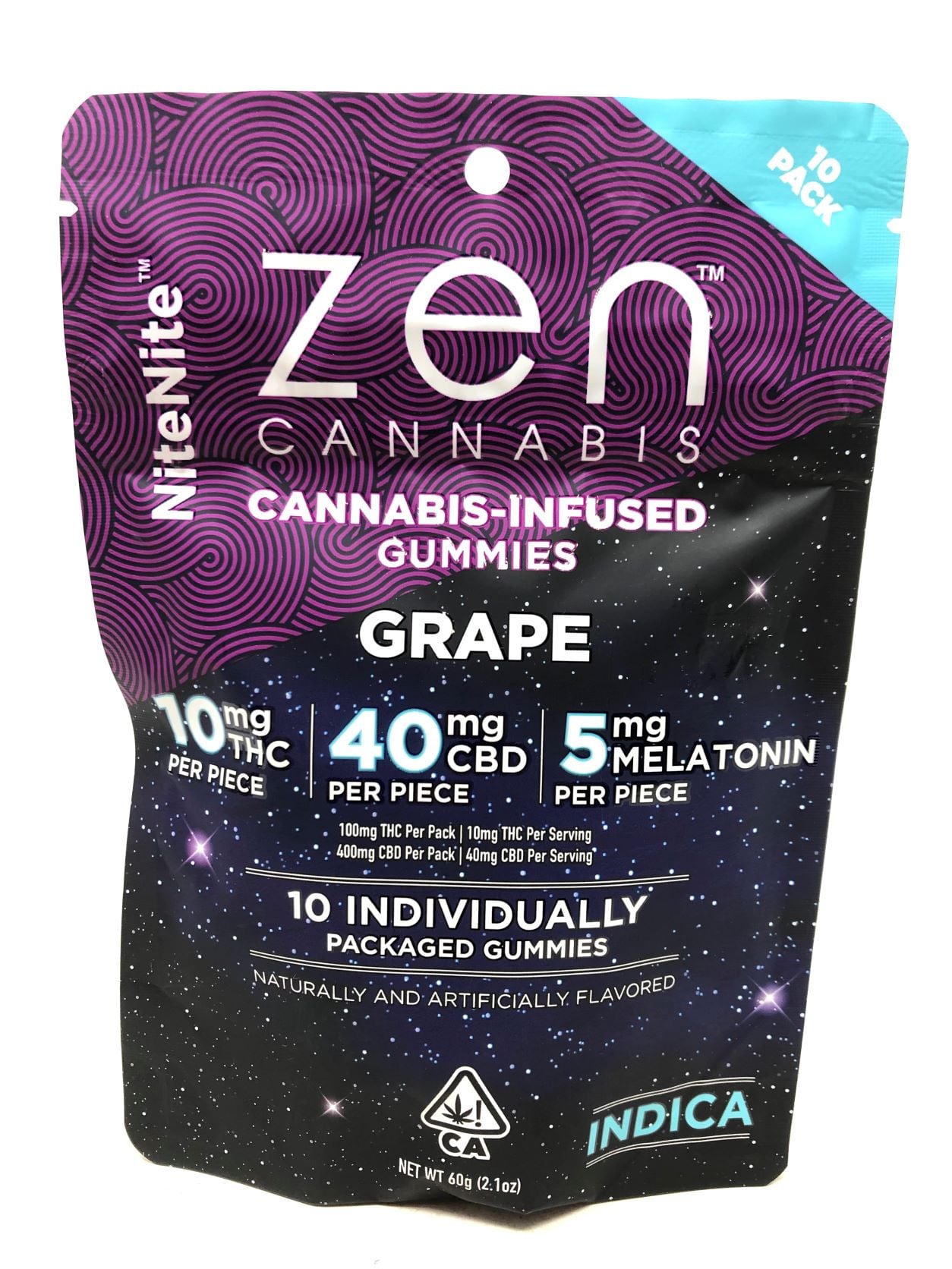 Grape NiteNite [10pk] (400mg CBD/100mg THC)