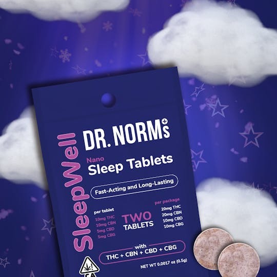 SleepWell Nano [2pk] (10mg CBD/20mg THC/20mg CBN/10mg CBG)