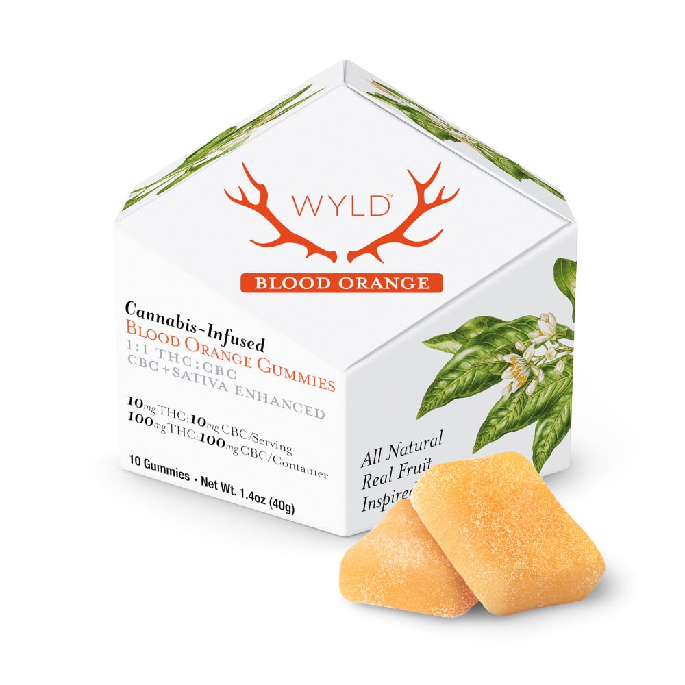 Blood Orange 1:1 CBC + Sativa Enhanced Gummies | 100mg THC:100mg CBC