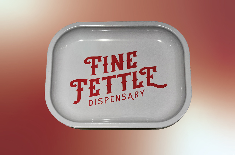 White Fine Fettle Rolling Tray