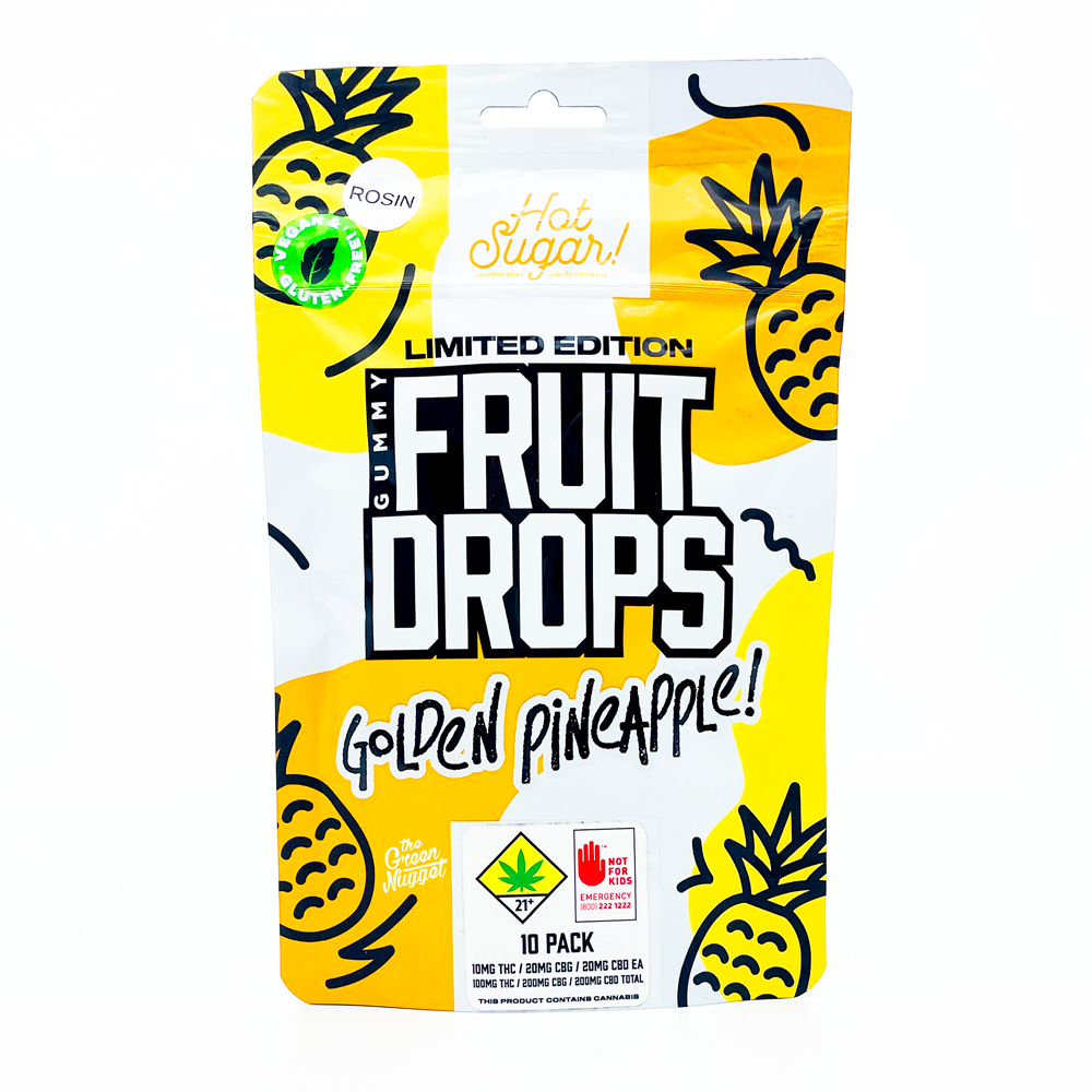 1:2:2 Golden Pineapple [10pk] (100mg THC/200mg CBG/200mg CBD)