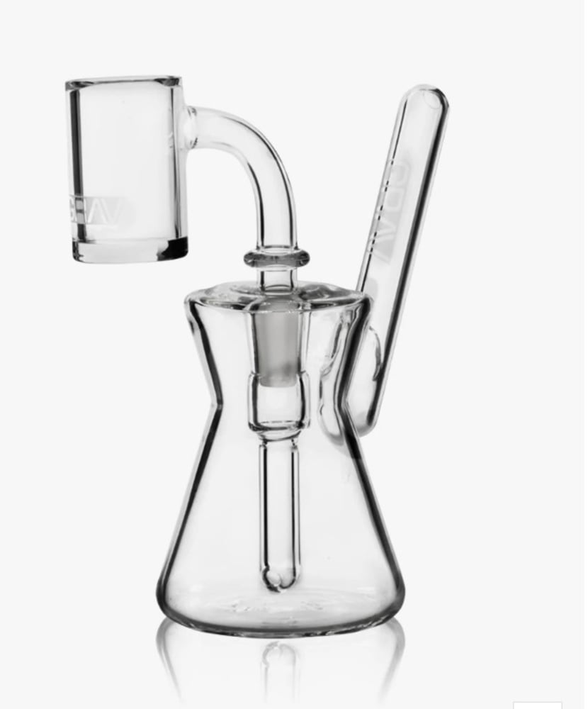 GRAV® Hourglass Pocket Bubbler Rig - Clear
