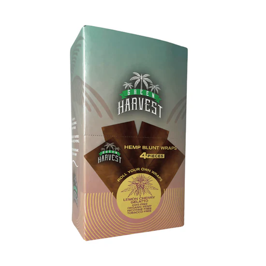 Green Harvest Hemp Flat Wraps 4PK - Lemon Cherry Gelatto