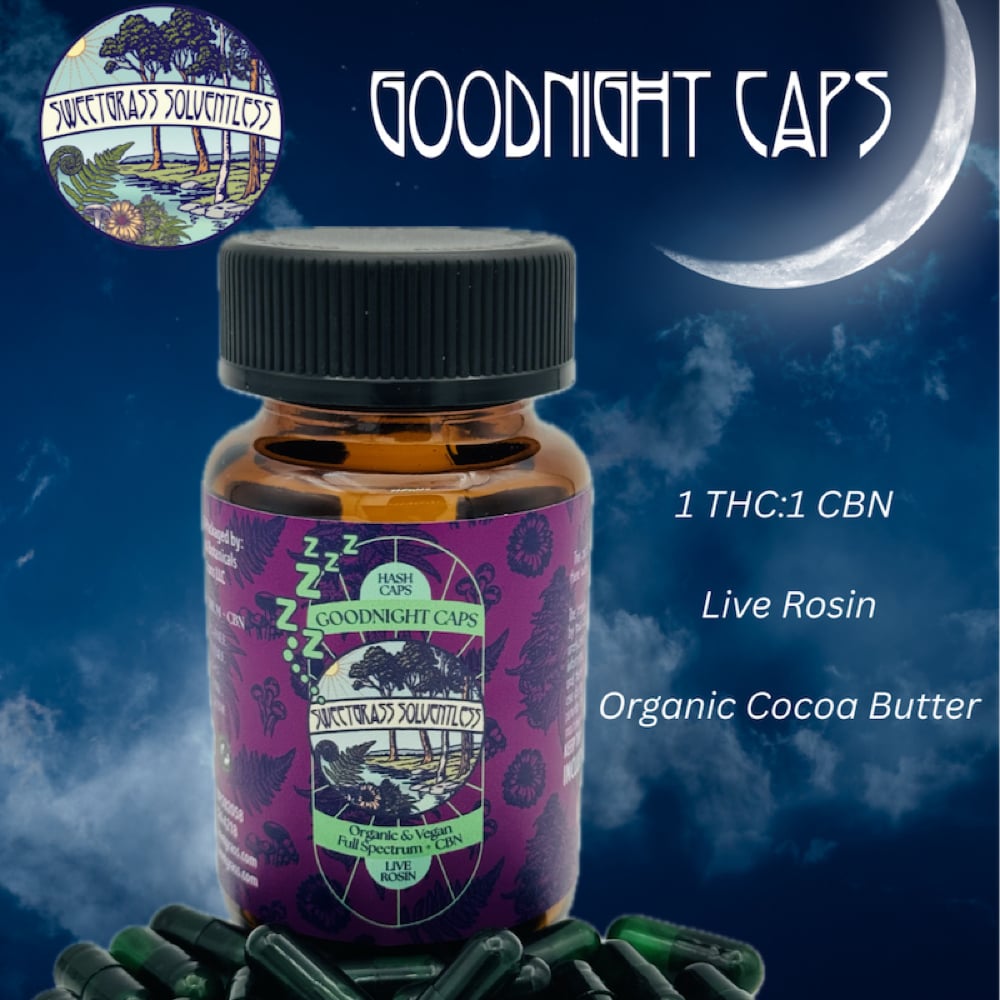 Sweetgrass Botanicals - Hash Caps (100mg 20pk) Sweetgrass Botanicals - Hash Caps (100mg 20pk)