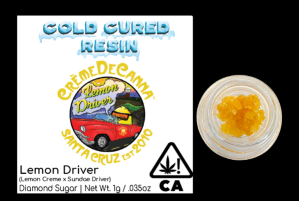 Lemon Driver | Creme De Canna | Cold Cured Resin Diamond Sugar - Jane