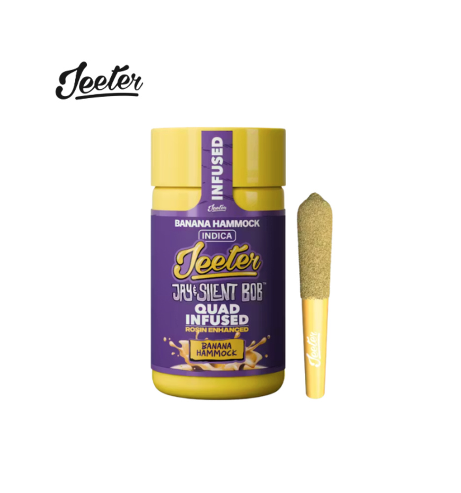 JSB X JEETER BANANA HAMMOCK 2.5G QUAD-INFUSED 5 PACK PREROLLS