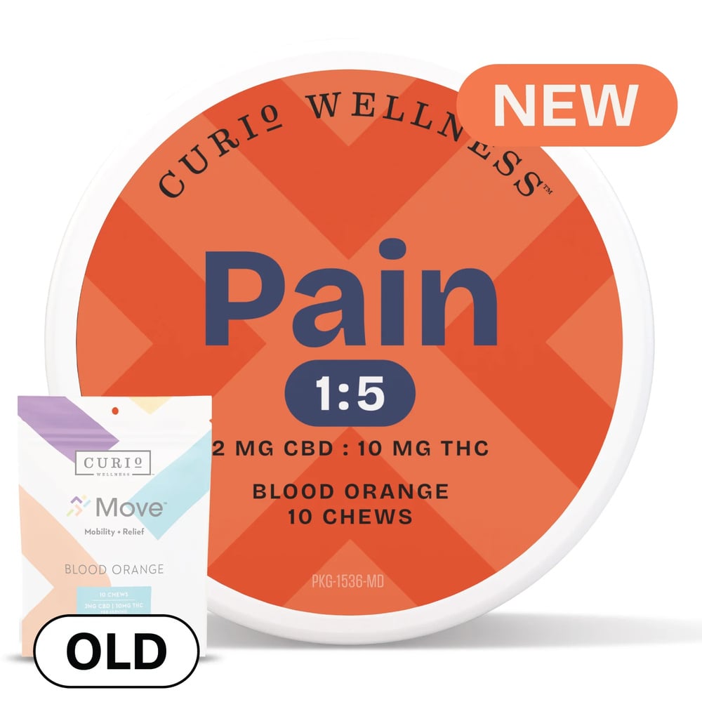 Pain Blood Orange 1:5 Chews [10pk] (20mg CBD/100mg THC)