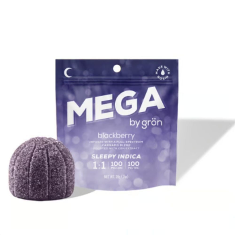 1:1 CBN/THC Blackberry Mega Pearl (100mg CBN/100mg THC)