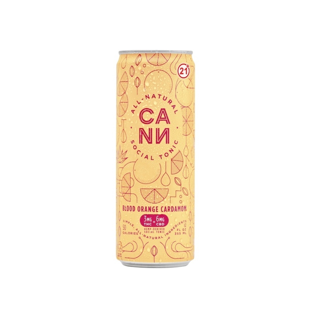 Cann - Hemp Derived Blood Orange Cardamom 12oz (3mg THC 6mg CBD)