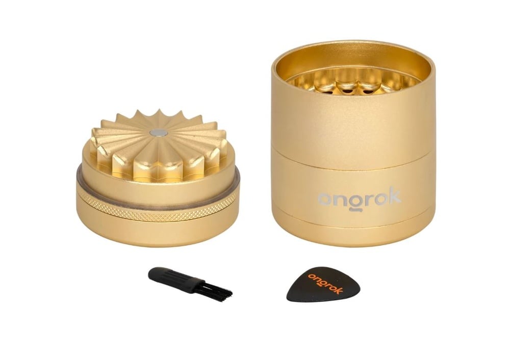 5pc Petal Toothless Grinder - Gold