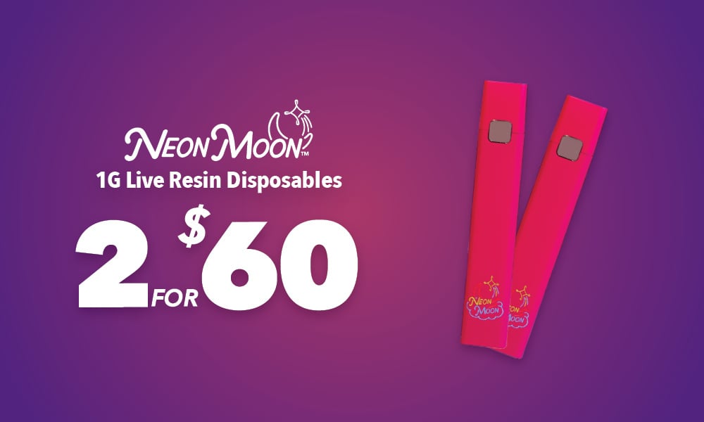 Shop 2 for $60 neon moon 1g lr disposables products | Deep Roots Harvest