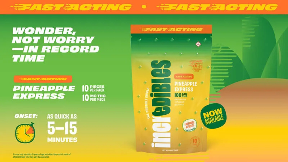 Fast-Acting Pineapple Express [10pk] (100mg)