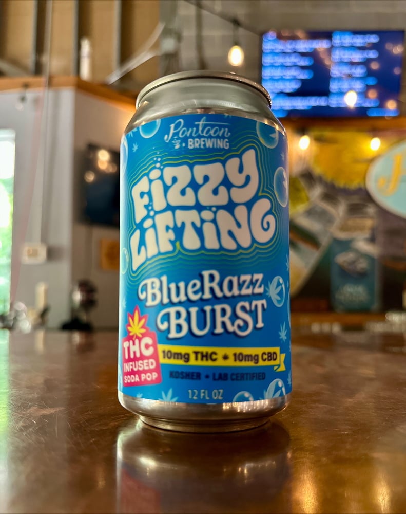 Fizzy Lifting - Hemp Derived - Blue Razz Burst 10mg THC 10mg CBD