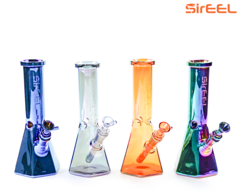Accessories Iridized Hexagonal Beaker Bong
