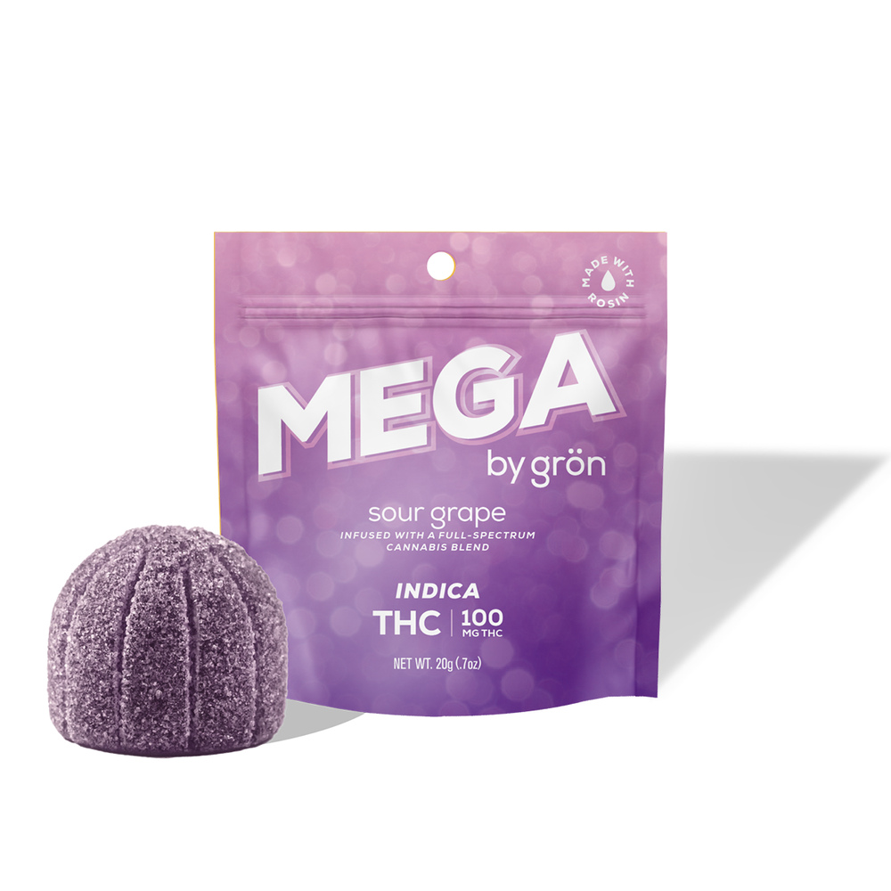 THC Sour Grape Mega Pearl [1pk] (100mg)