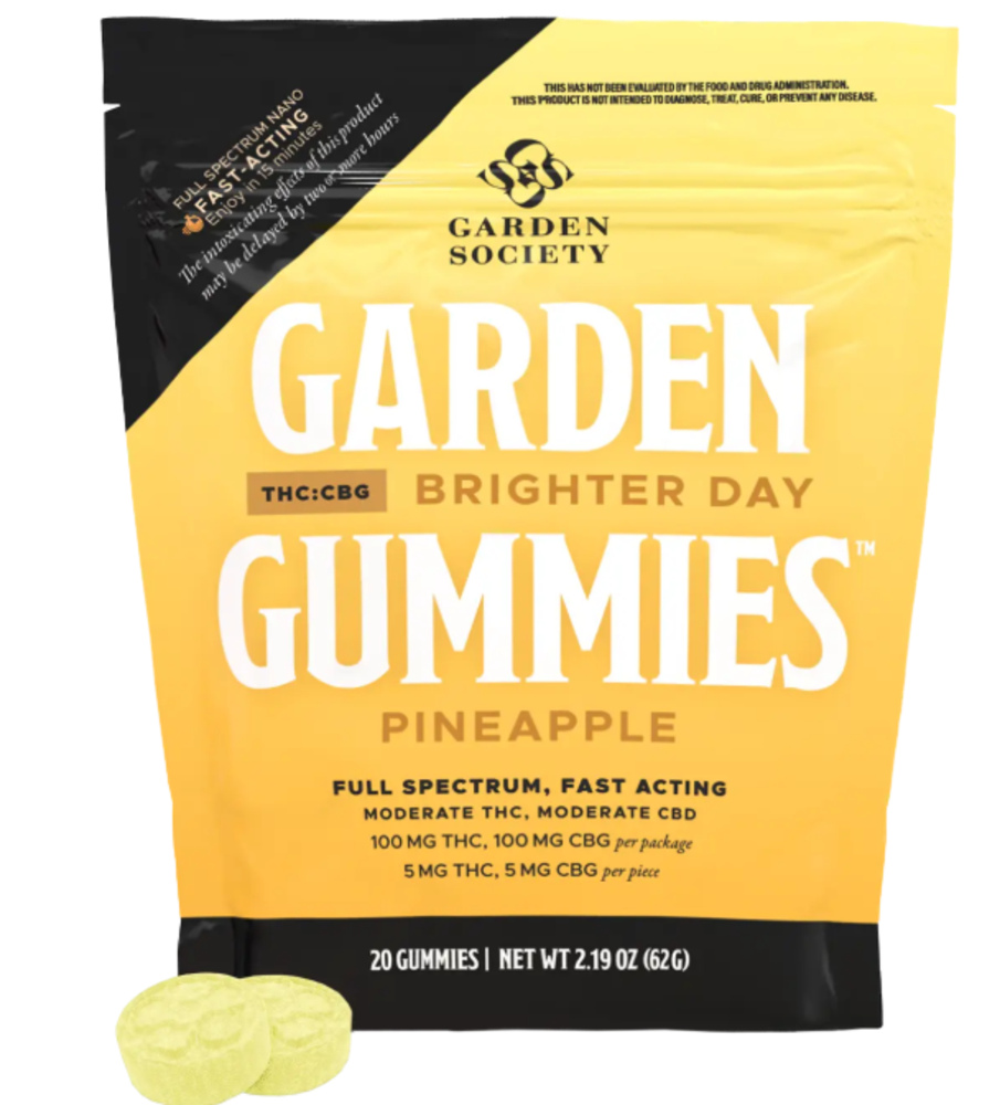 1:1 Pineapple [20pk] (100mg THC/100mg CBG)