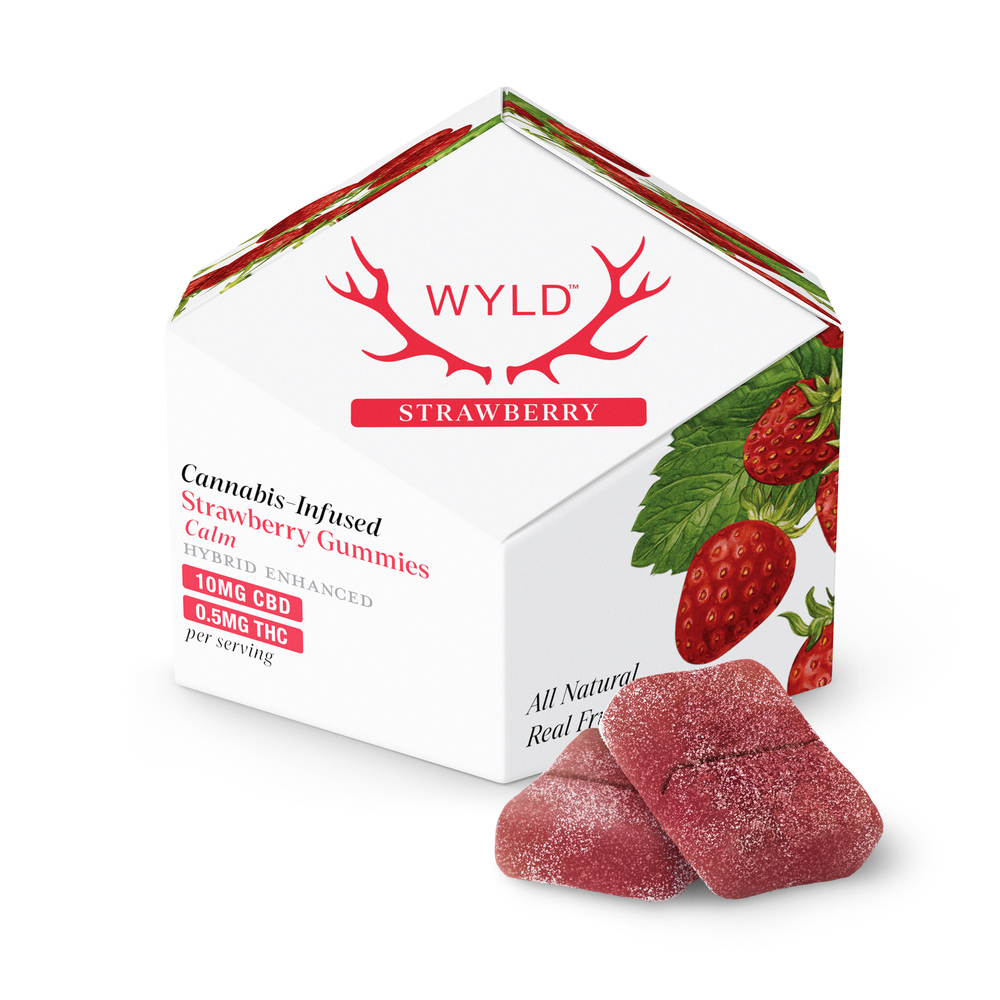 WYLD - Strawberry Hybrid Enhanced Gummies (10mg THC 200mg CBD 10pk)