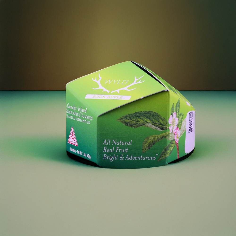 Sour Apple Sativa Enhanced Gummies | 100mg