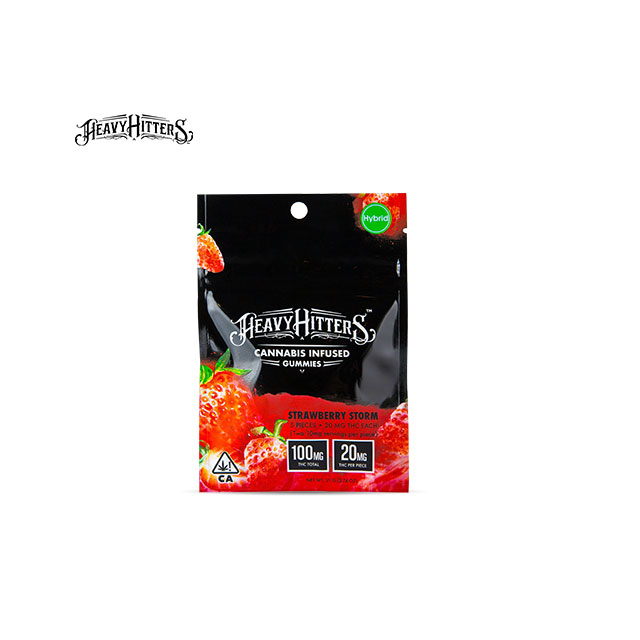 STRAWBERRY STORM 100MG 5 PACK GUMMIES