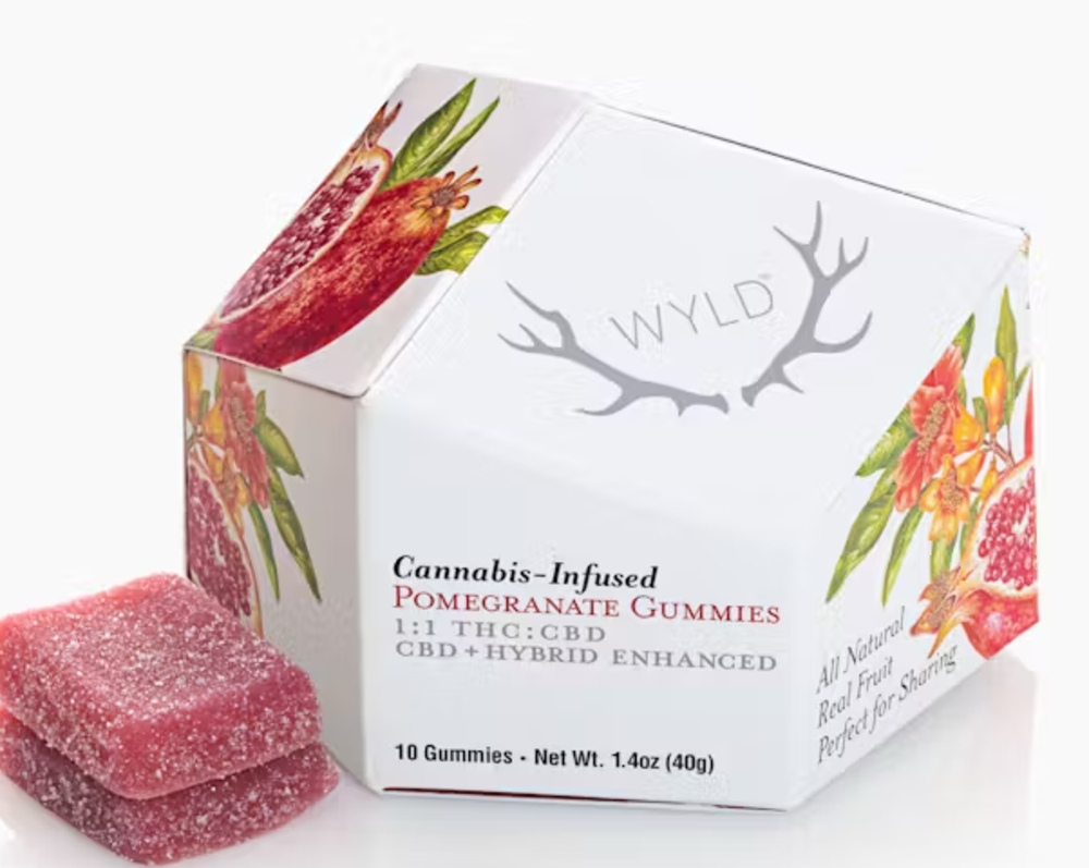 Pomegranate 1:1 CBD + Hybrid Enhanced Gummies | 100mg:100mg
